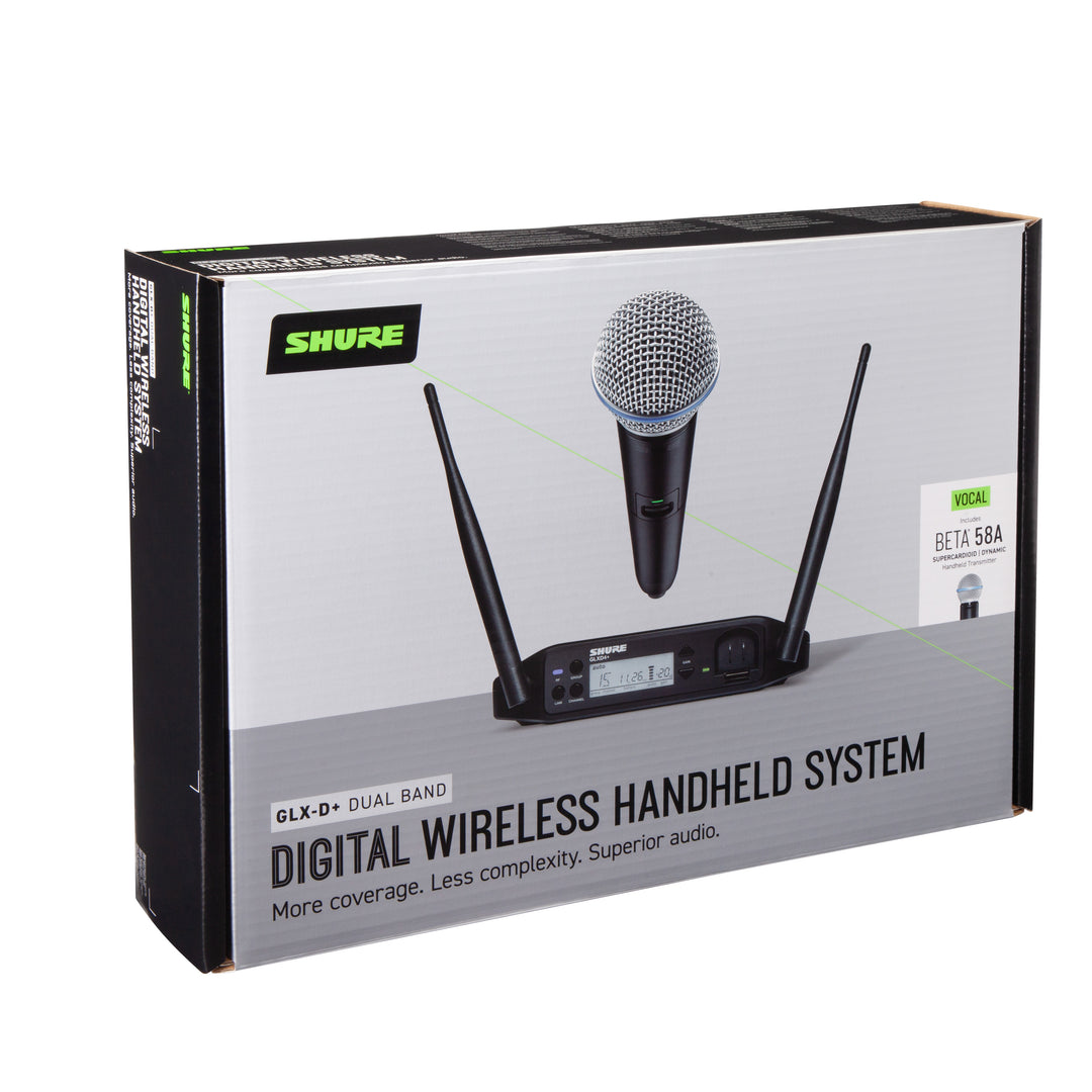 Shure GLXD24+ BETA58A trådlöst mikrofonsystem
