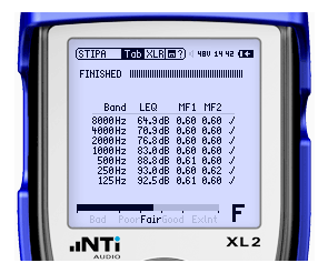 NTI XL 2 STIPA Handhållen ljud- och akustisk analysator