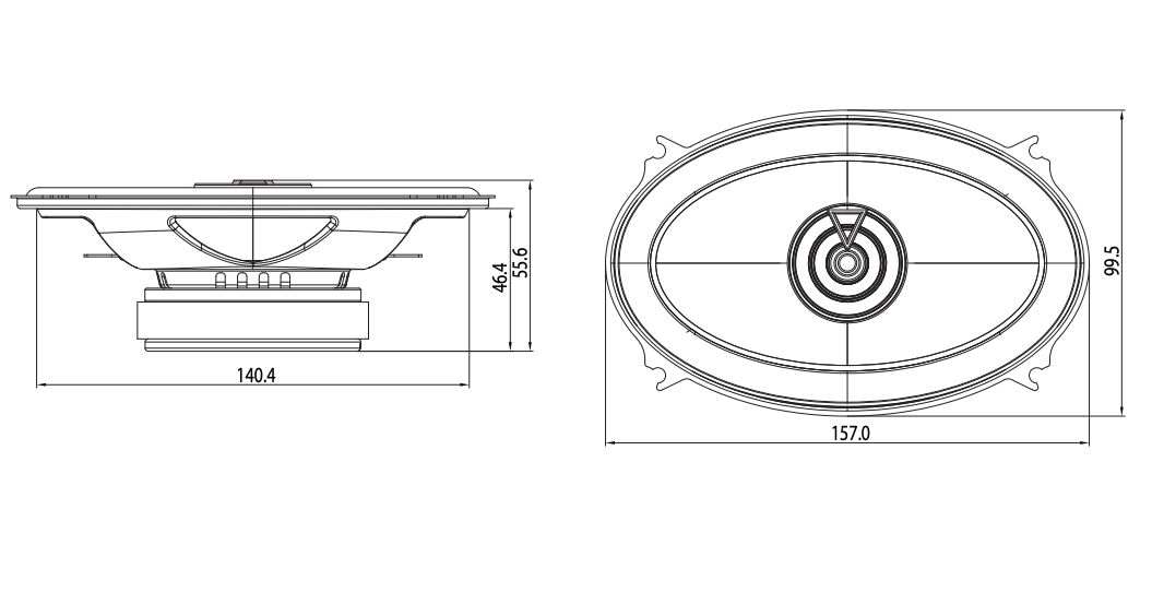 JBL CLUB 6422F bilhögtalarset (120W, 4"x6")