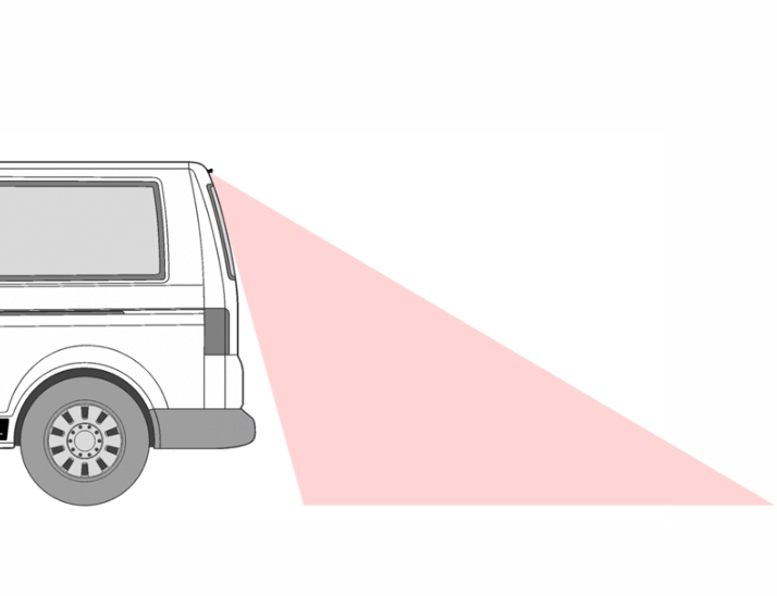 Backkamera till VW T5 med baklucka (2003-2015)