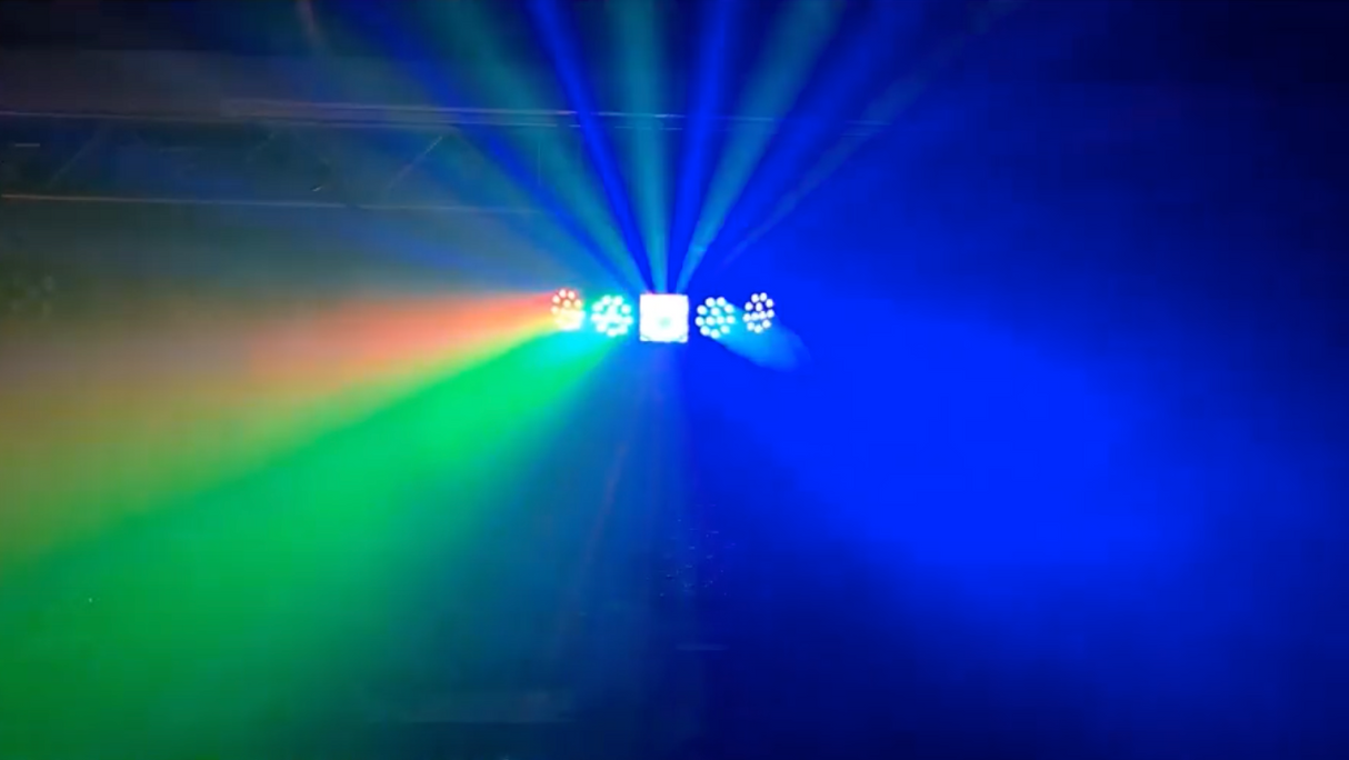 Ibiza Starwash 3-i-1 Discolampa med DMX