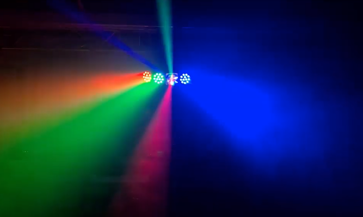 Ibiza Starwash 3-i-1 Discolampa med DMX