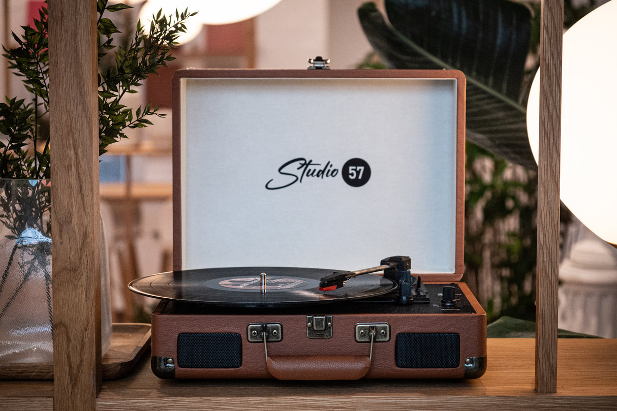 Studio 57 Dolly skivspelare (brun)