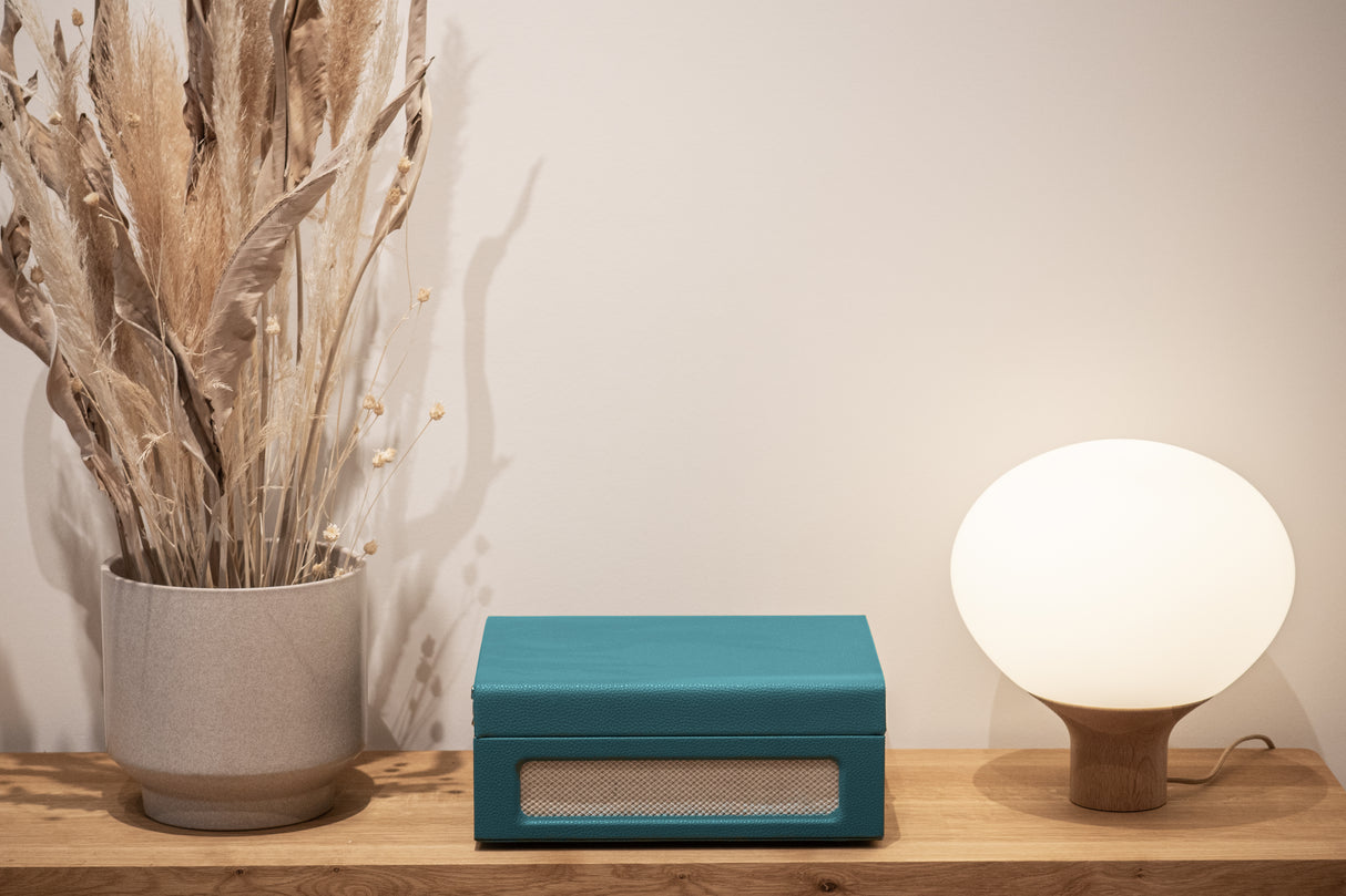 Studio 57 Groovy skivspelare med LP-ställ (Ivy)