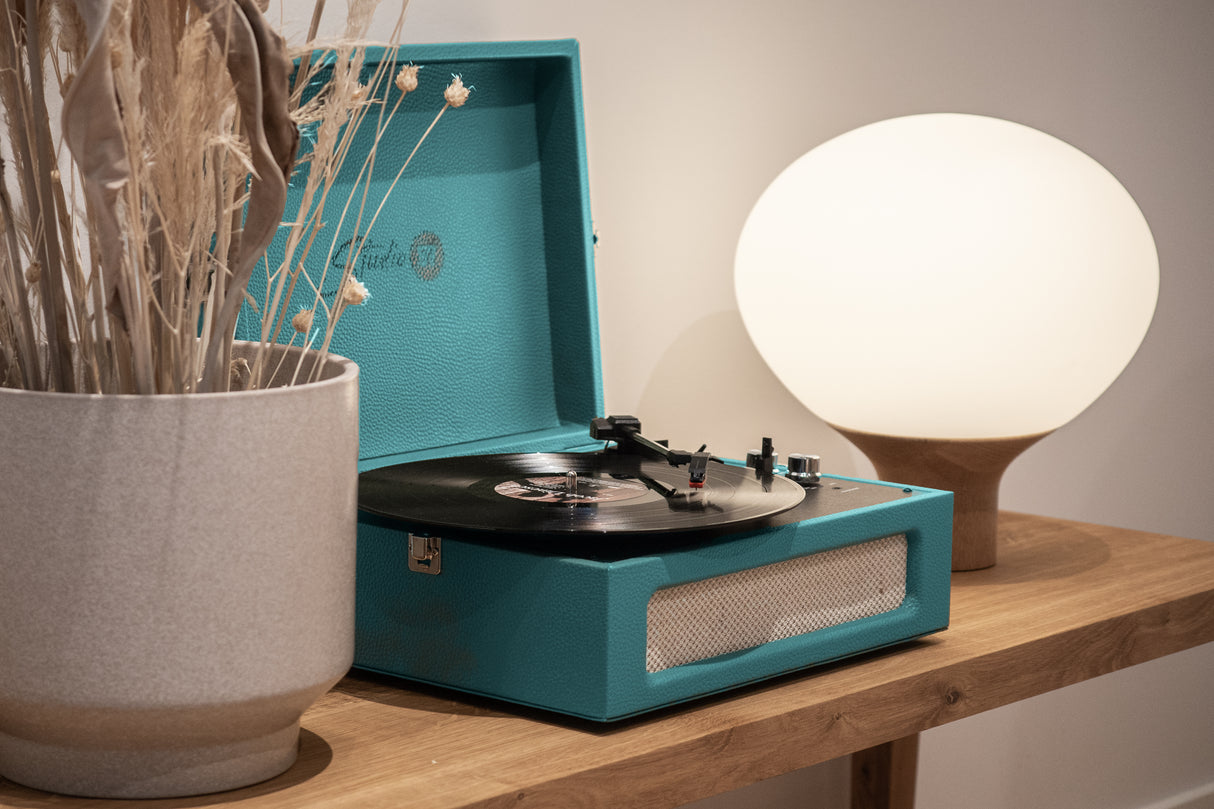 Studio 57 Groovy skivspelare med LP-ställ (Ivy)