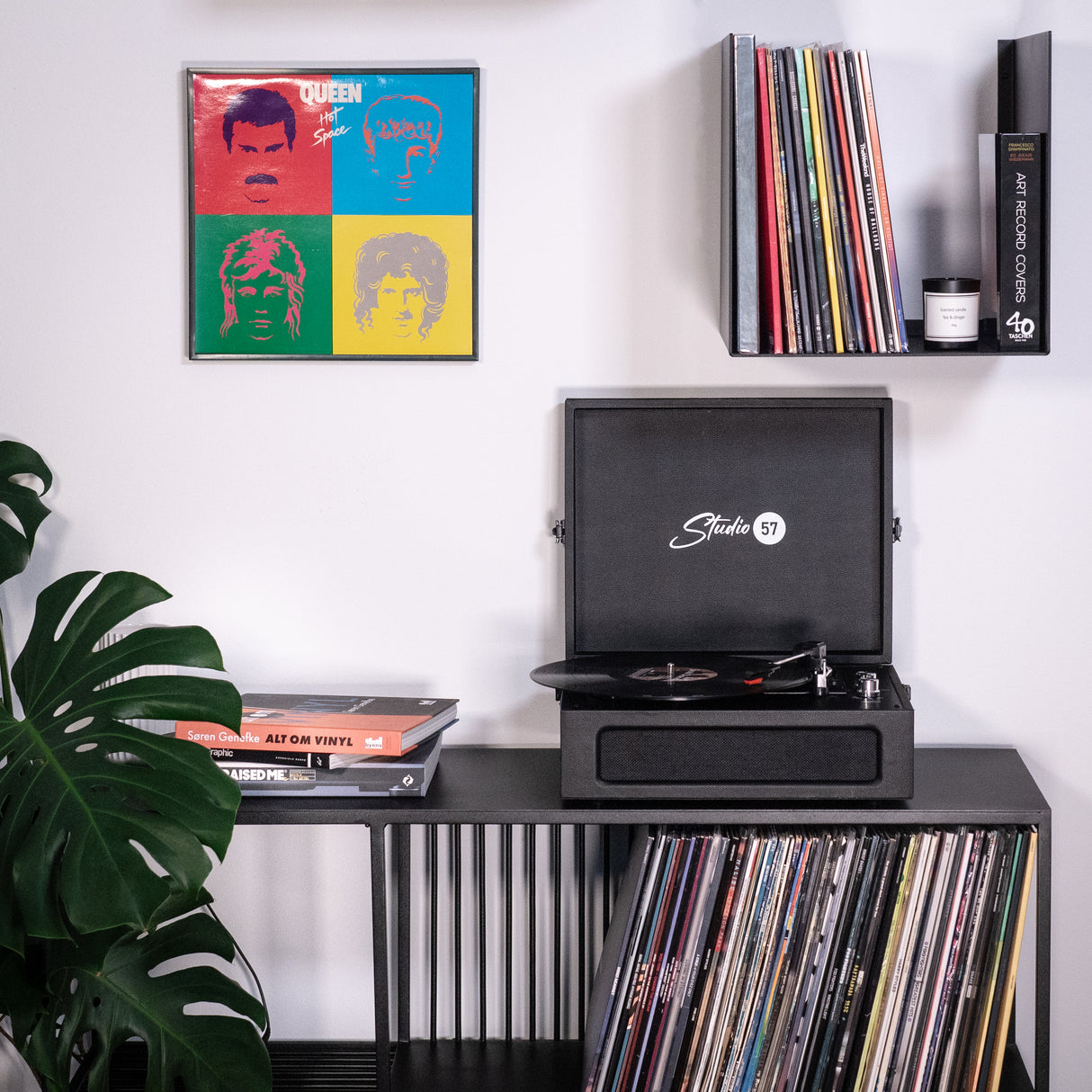 Studio 57 Groovy skivspelare (svart)