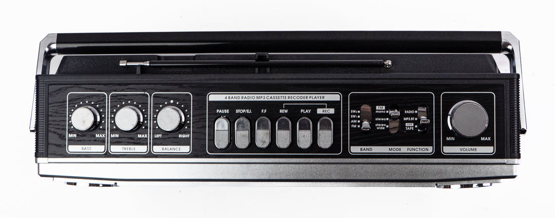Studio 57 - Ghettoblaster med Bluetooth (Silver)