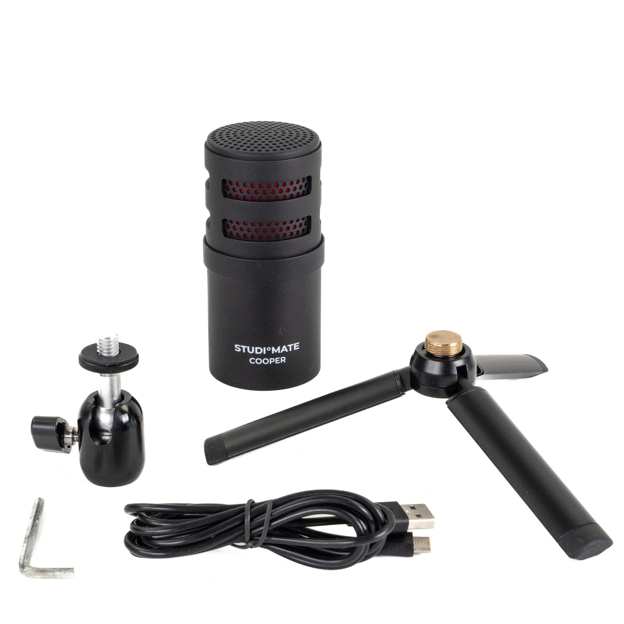 StudioMate SC180 USB-mikrofon med ljus