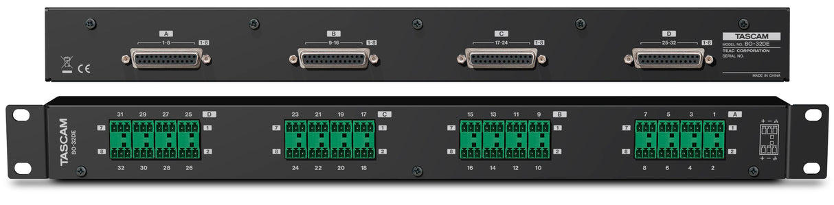 Tascam Breakout box 32 Euroblock til 4 SUB-D25
