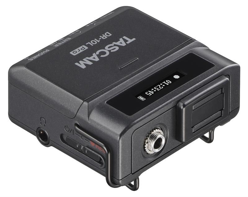 Tascam DR-10L Pro Recorder med lavalier mikrofon, svart