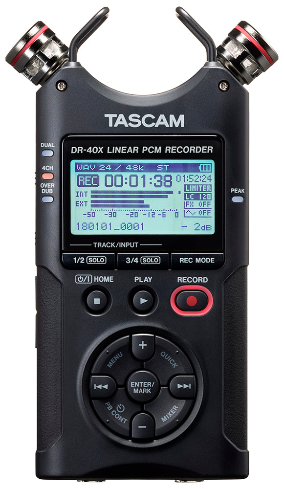Tascam DR-40X handhållen inspelare, diktafon