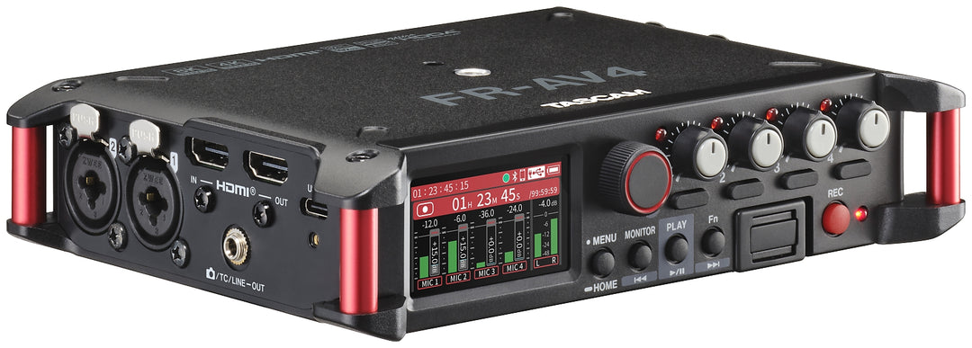 Tascam 4-kanals audio-inspelare med HDMI-tidskod