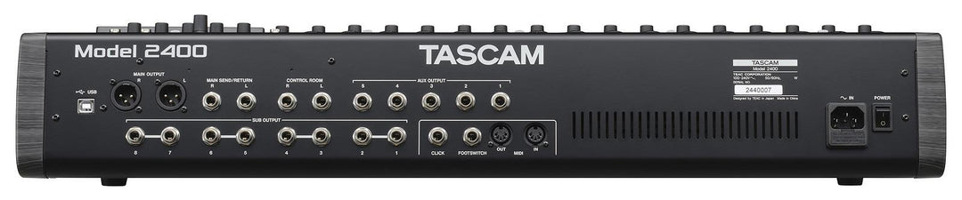 Tascam Model 2400 digital mixer och 24 track digital recorder