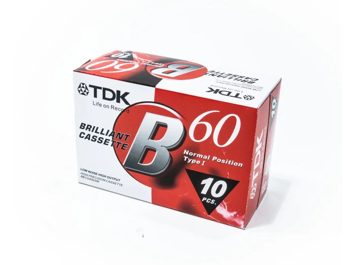 TDK kassettband (10x60 min.)