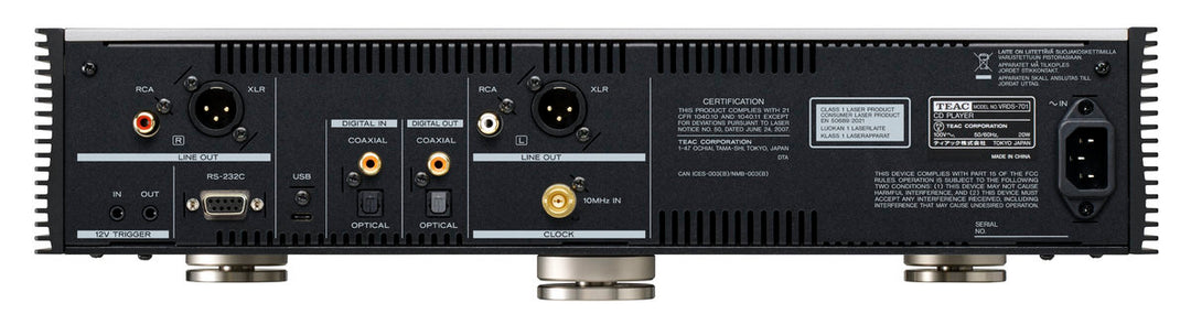 TEAC VRDS-701 CD-spelare (silver)