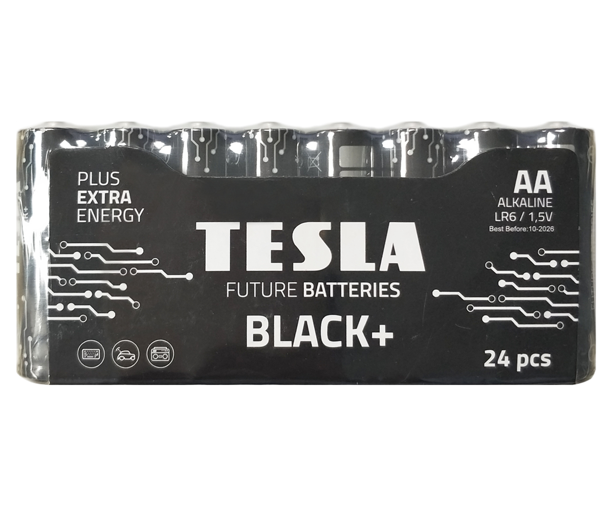 Tesla Black+ AA Batterier (24 st)