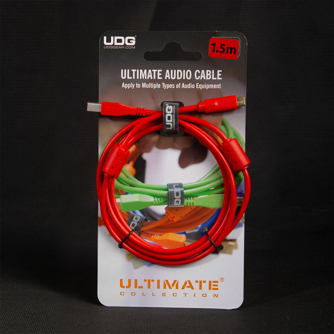 UDG Ultimate audio Kabel USB 2.0 C-B Röd Rak 1,5m