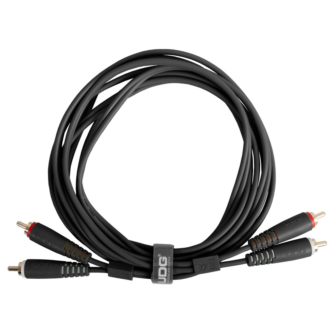 UDG Ultimate audio Kabel set RCA - RCA Svart Rak 3m