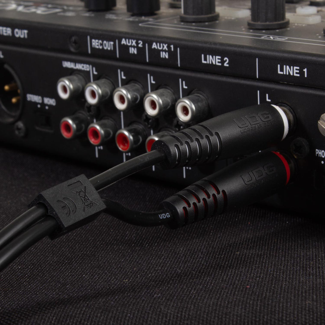 UDG Ultimate audio Kabel set RCA - RCA Svart Rak 3m