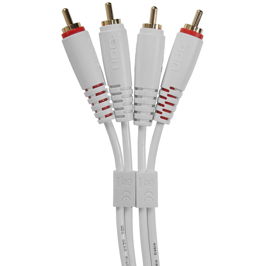 UDG Ultimate audio Kabel set RCA - RCA Vit Rak 3m