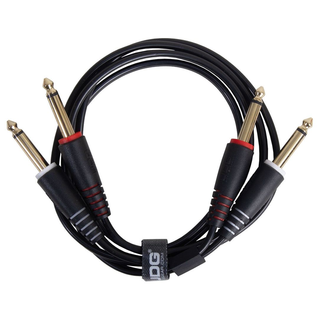 UDG Ultimate Audio Cable Set 1/4'' Jack-1/4'' Jack Svart Rak 3m
