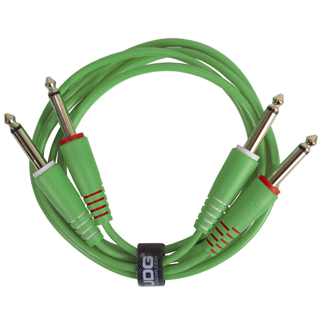 UDG Ultimate Audio Cable Set 1/4'' Jack-1/4'' Jack Grön Rak 1,5m