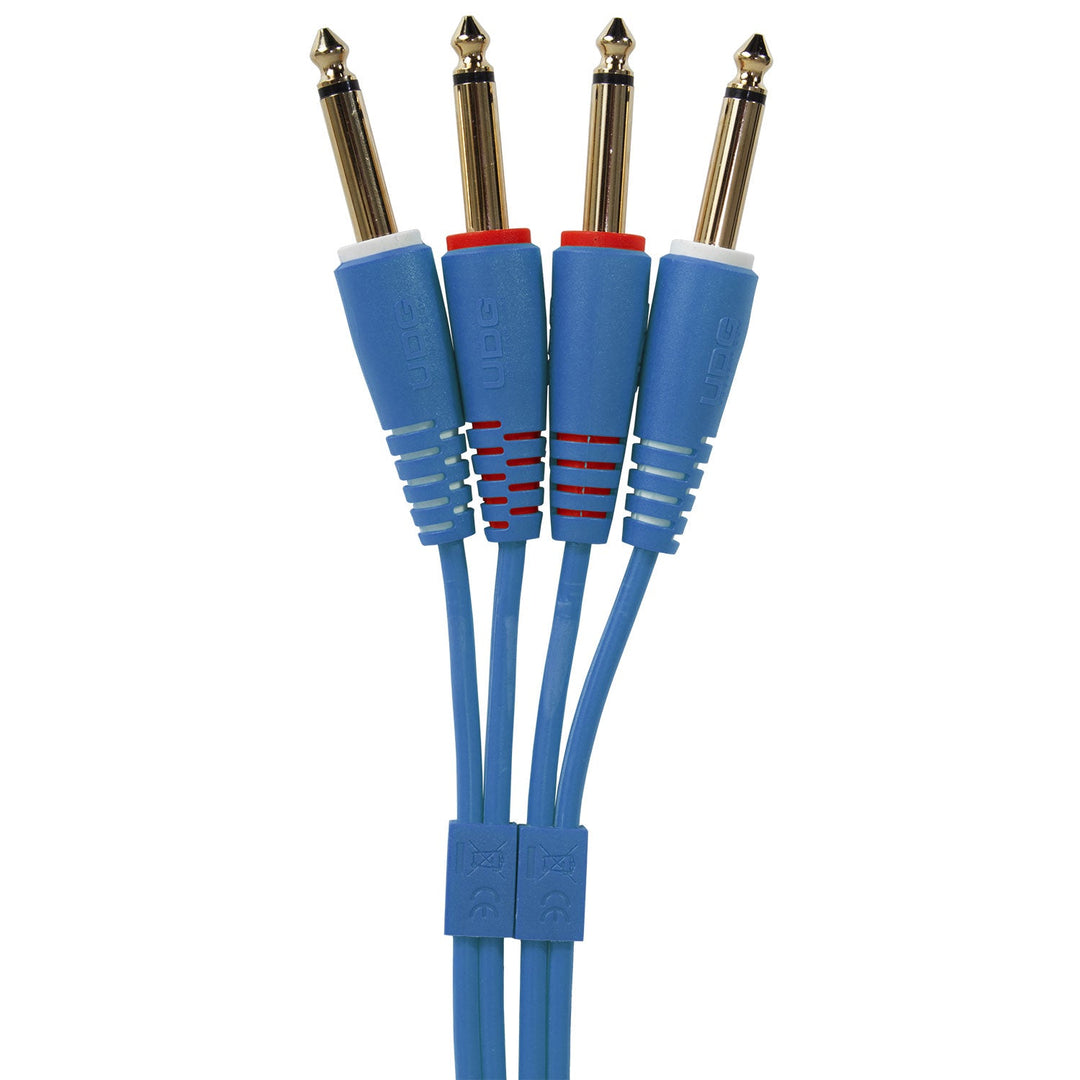UDG Ultimate Audio Cable Set 1/4'' Jack-1/4'' Jack Blå Rak 1,5m