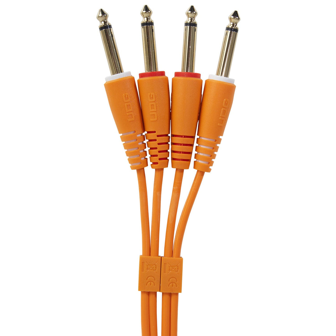 UDG Ultimate Audio Cable Set 1/4'' Jack-1/4'' Jack Orange Rak 3m
