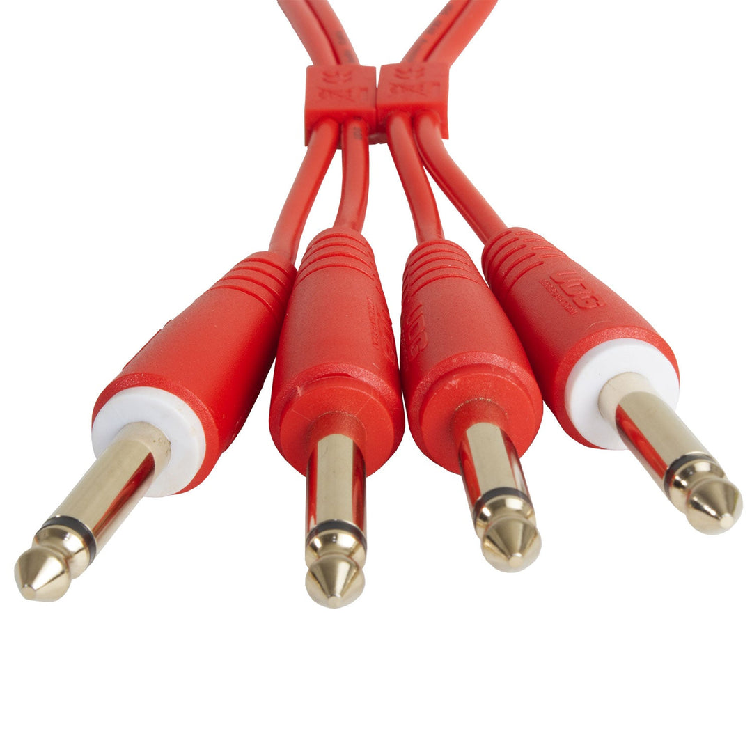 UDG Ultimate Audio Cable Set 1/4'' Jack-1/4'' Jack Röd Rak 3m