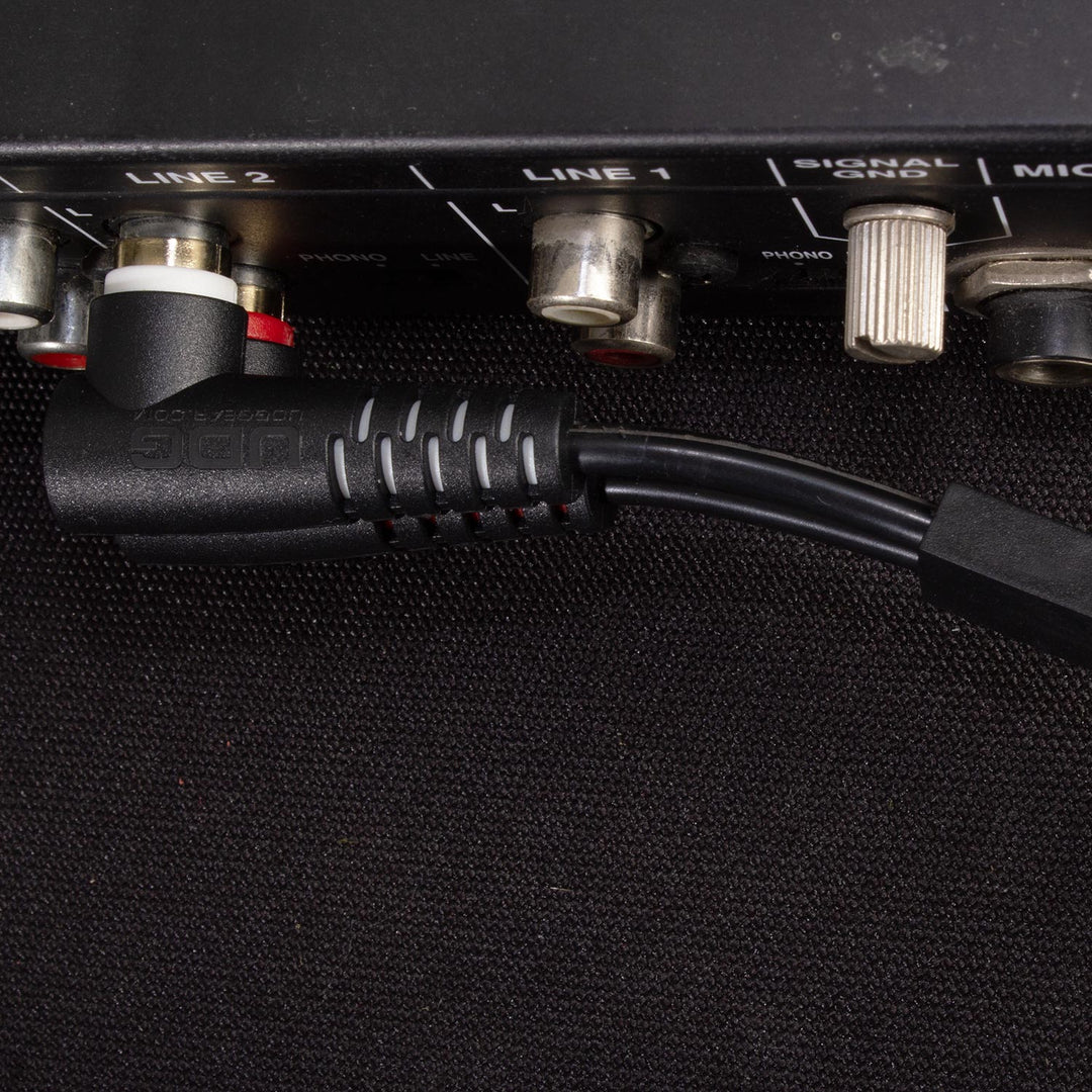 UDG Ultimate audio Kabel set RCA Rak-RCA Vinklad Svart 3m