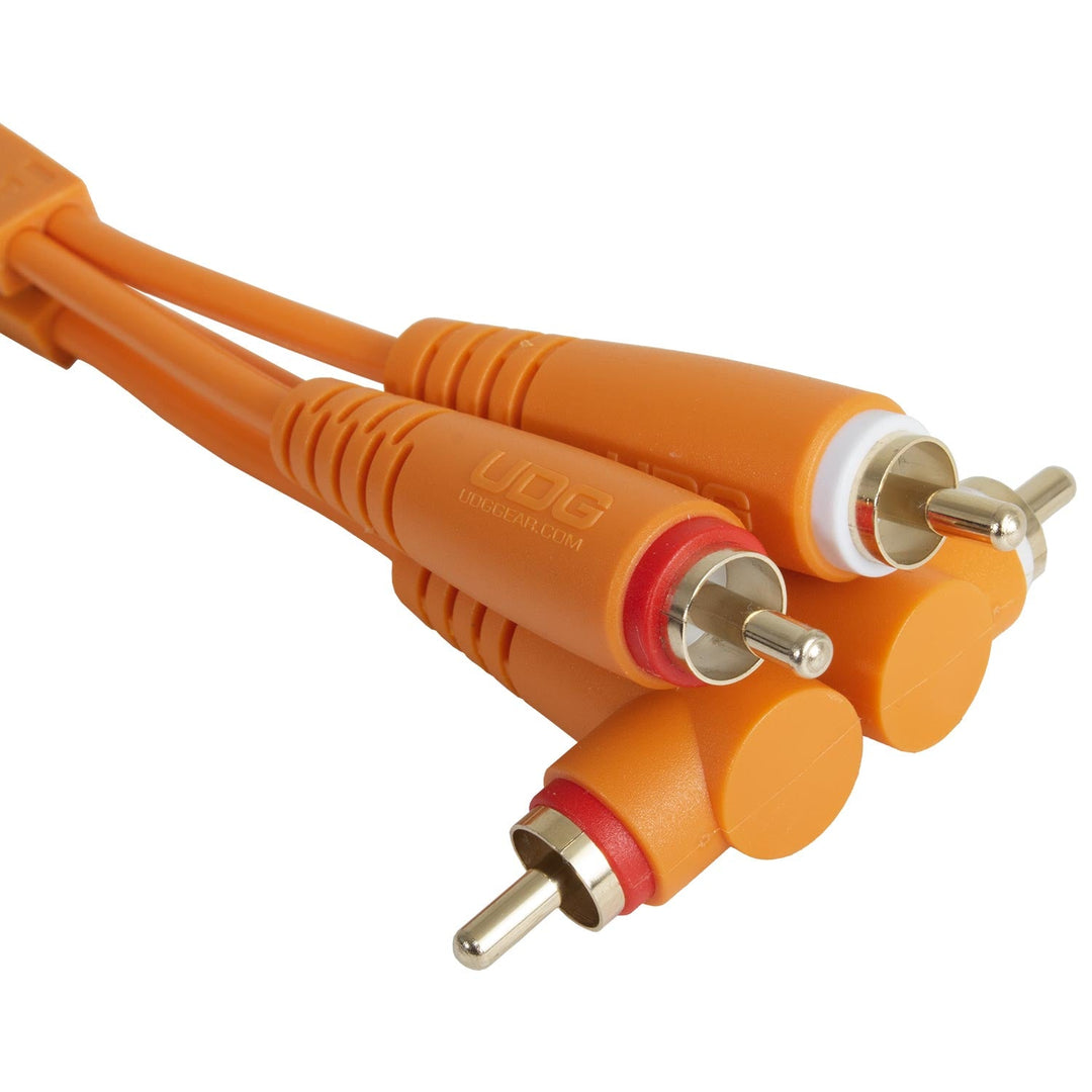 UDG Ultimate Audio Cable Set RCA Rak-RCA Vinklad Orange 3m