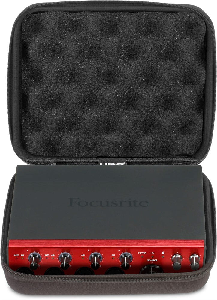 UDG Creator Focusrite Scarlett 2i2/4i4 4th Gen/Clarett+ 4Pre/2Pre Hardcase Svart
