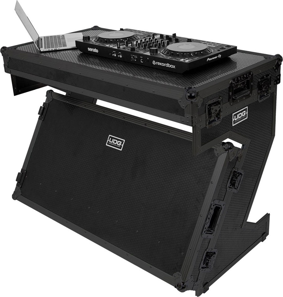 UDG Ultimate Flight Case Portable Z-Style DJ Table Svart Plus (Wheels)