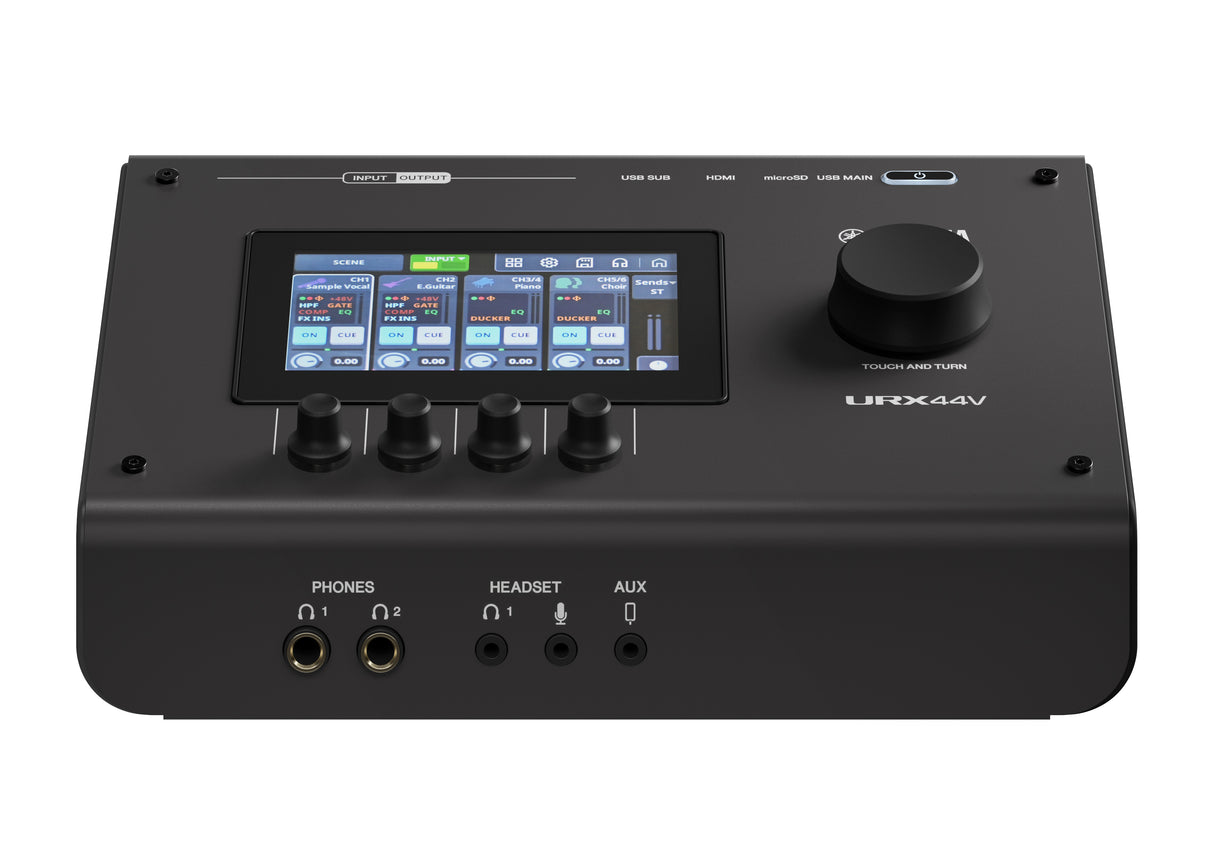 Yamaha URX44V USB-C audio/video-interface (Svart) - Videoversion