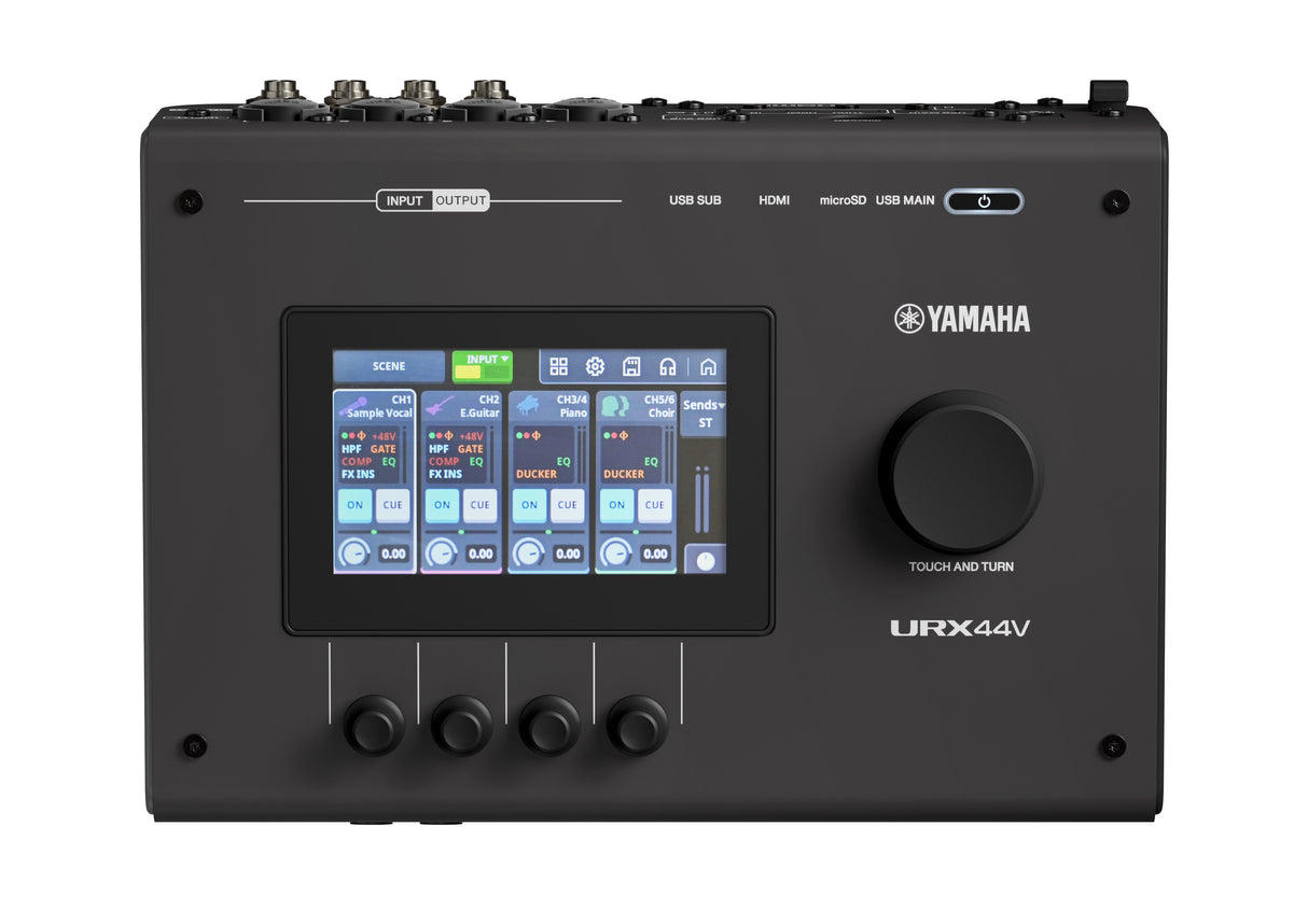 Yamaha URX44V USB-C audio/video-interface (Svart) - Videoversion