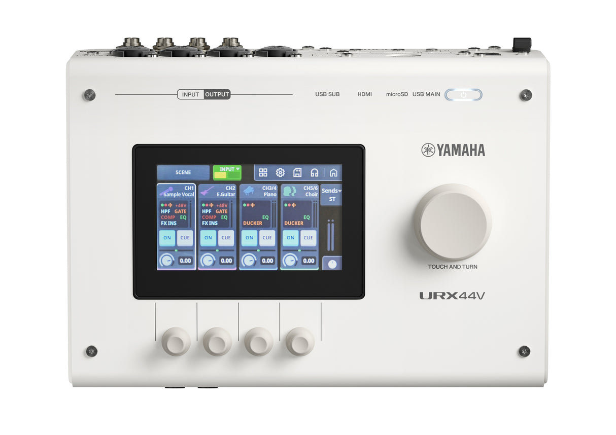 Yamaha URX44V USB-C audio/video-interface (Vit) - Videoversion