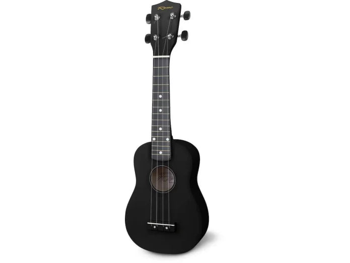 Reno RU150 Soprano Ukulele (svart) Starter Kit