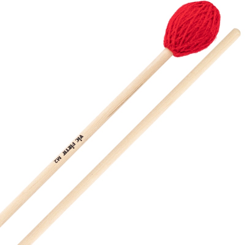 Vic Firth M2 American Custom keyboards, Medium-Red Yarn