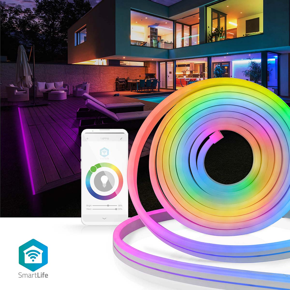SmartLife LED Strip (flerfärgad, 5m)