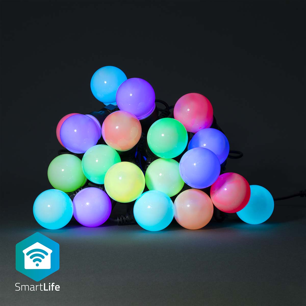 SmartLife dekorativ ljuskedja med 20 LED-lampor