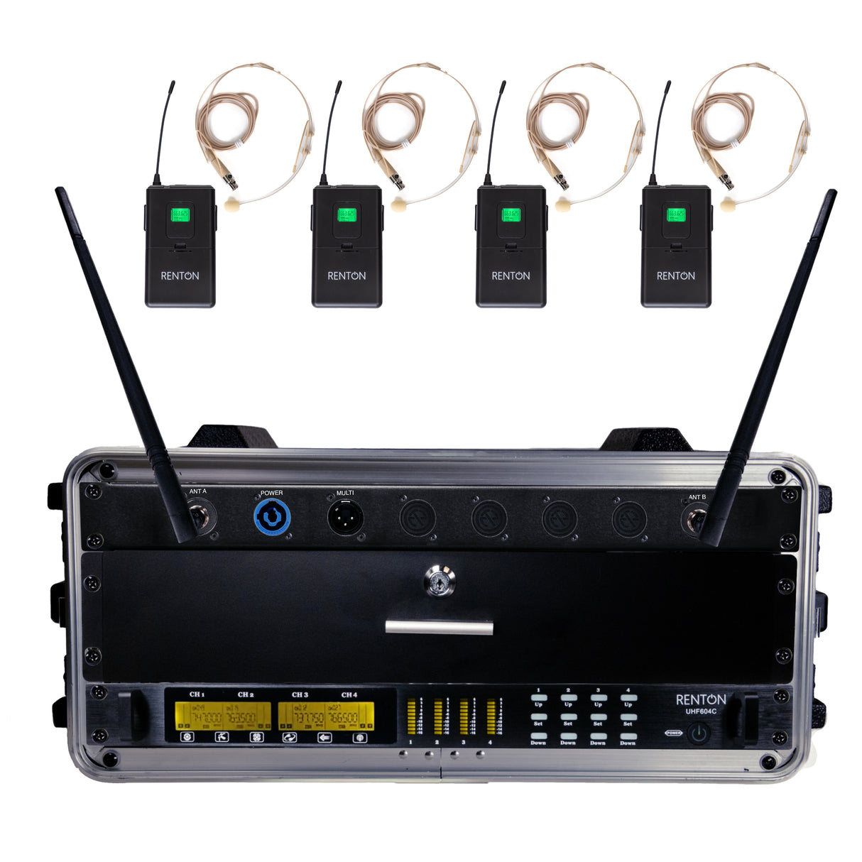 Renton Rack Trådlöst System (4 Headset)