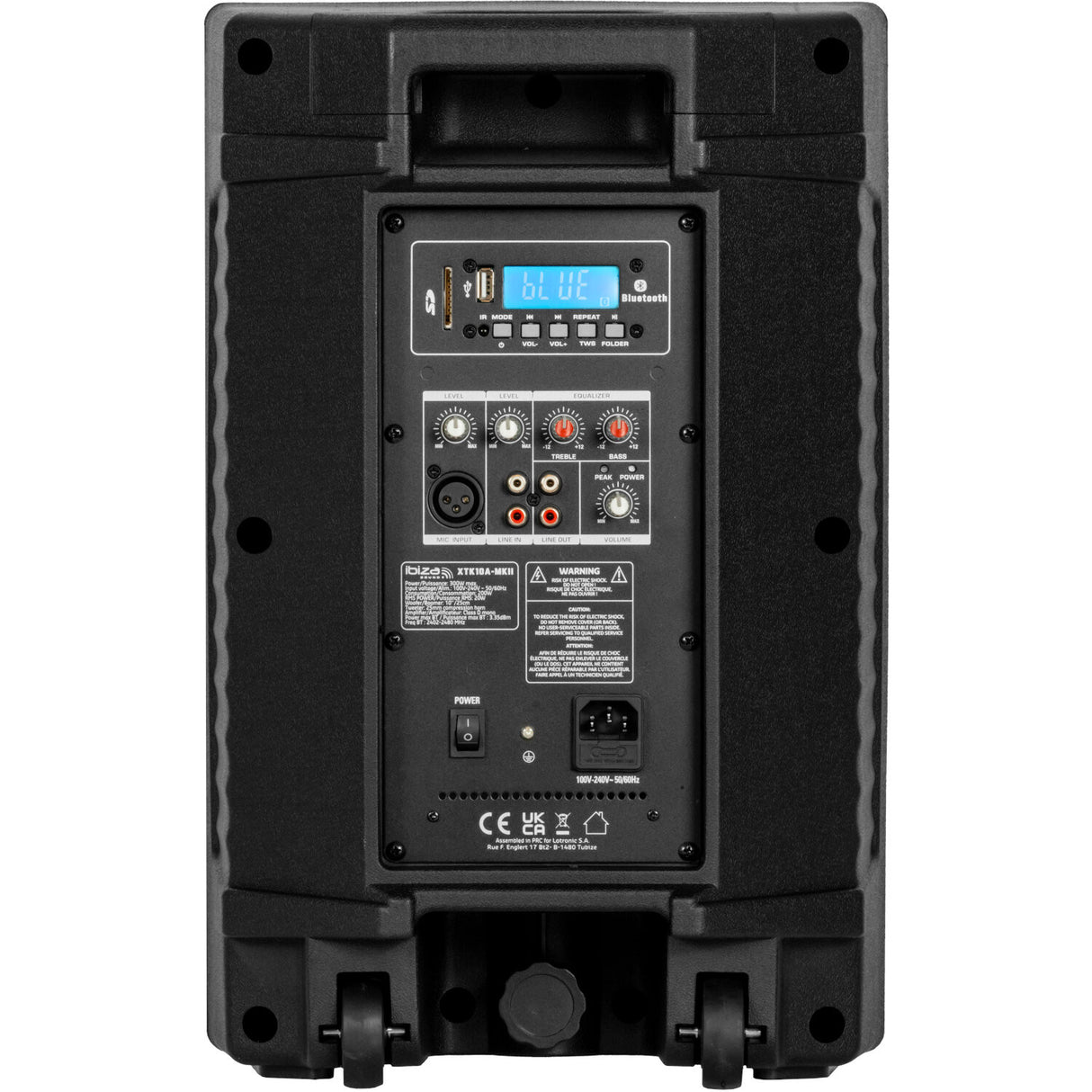 Ibiza XTK 10" - aktiv högtalare