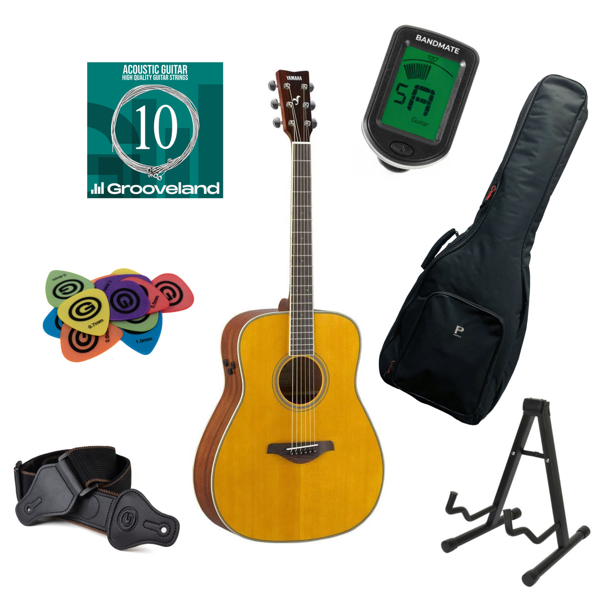 Yamaha FG-TA TransAcoustic Starter Pack