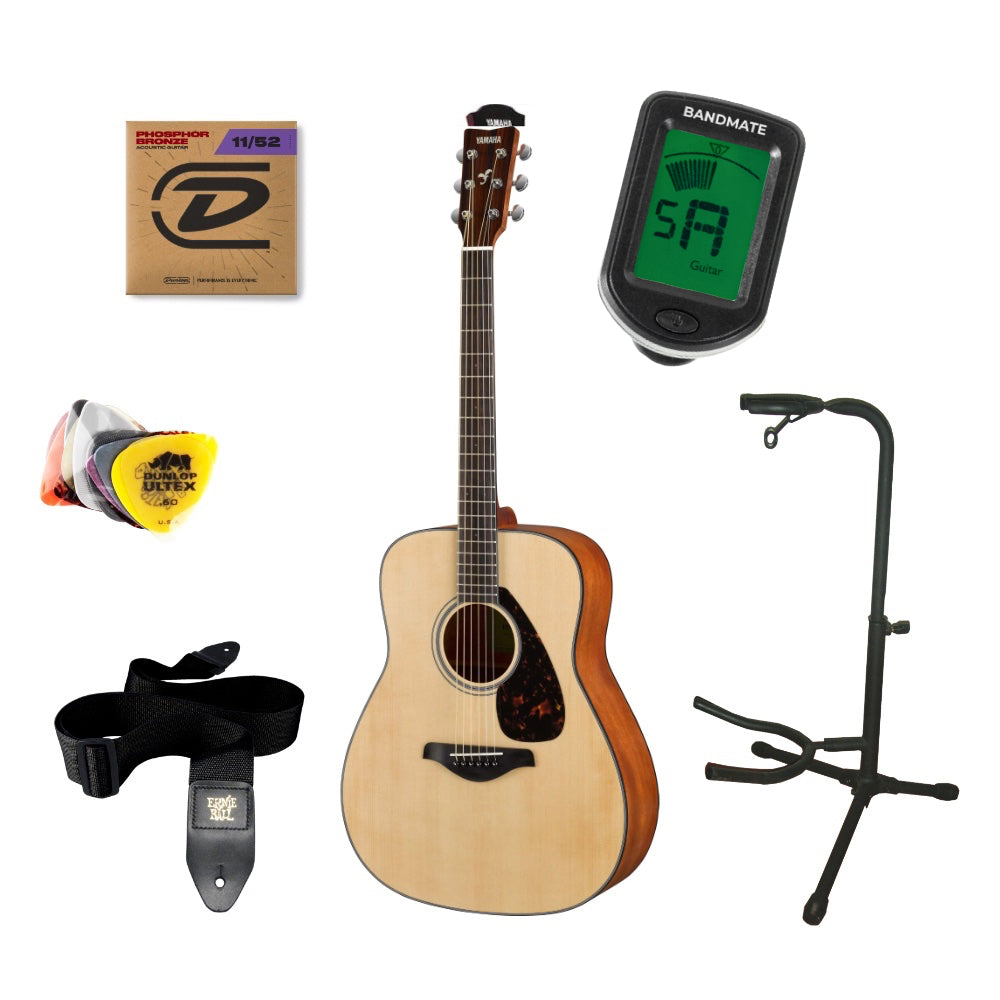 Yamaha FG800M NT II Western Guitar Starter Pack (Natural)