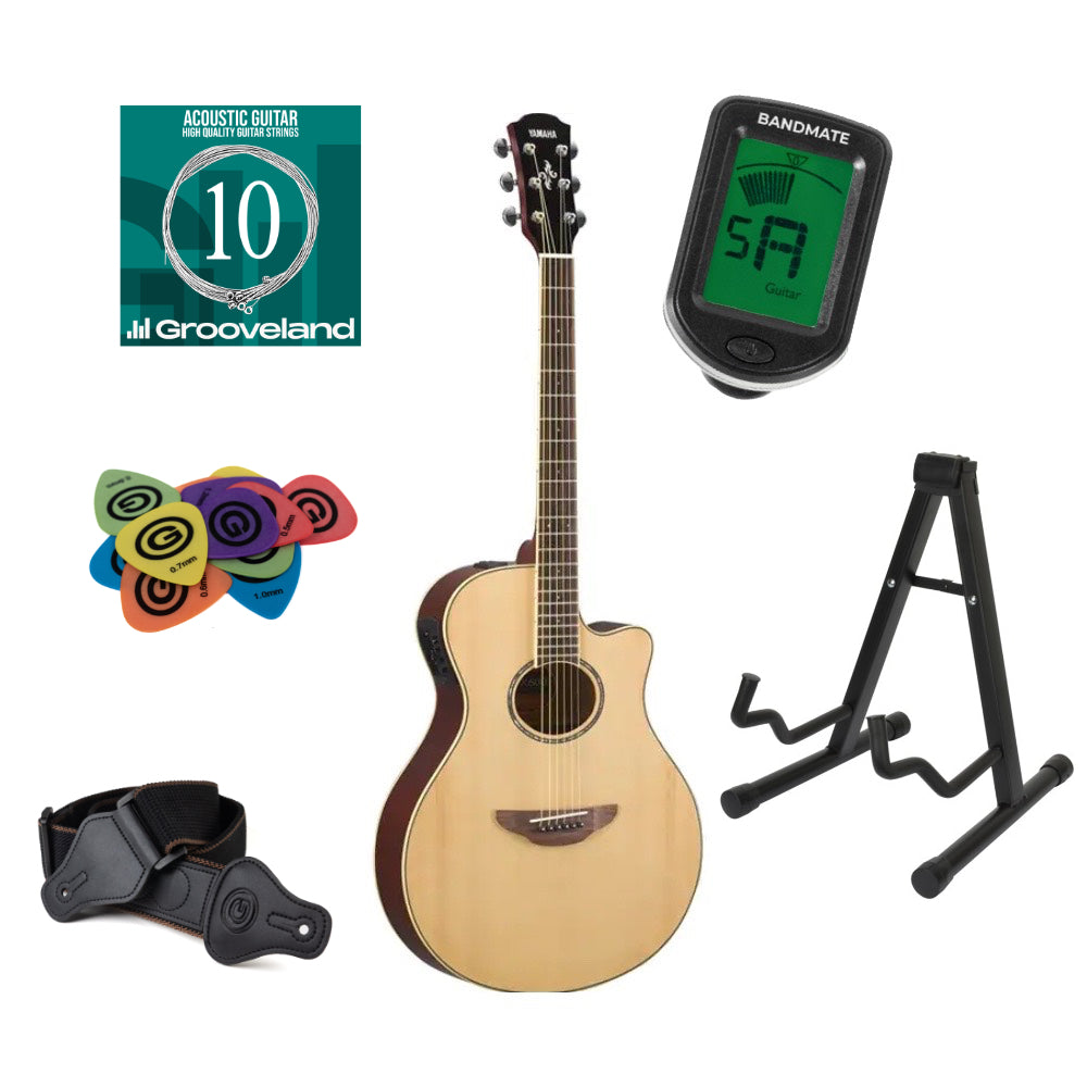 Yamaha APX600 Western Guitar Starter Pack (naturligt)