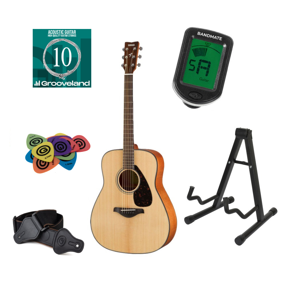 Yamaha FG800 Western Guitar Starter Pack (naturligt)