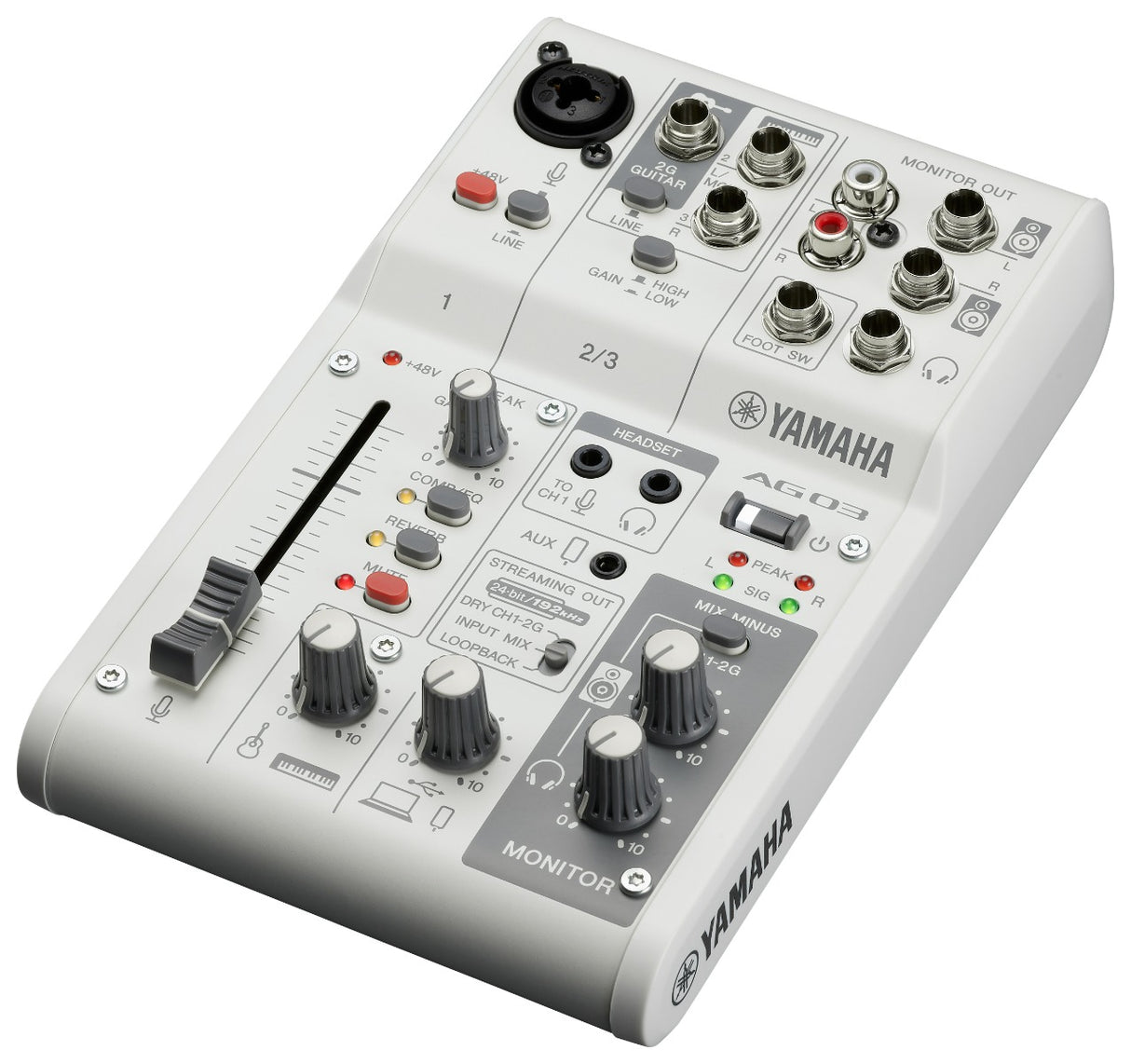 Yamaha AG03 MkII - Live Streaming Bundle (Vit)