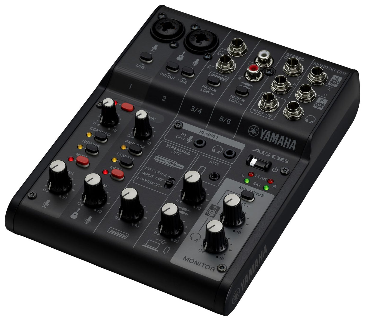 Yamaha AG06 MkII Live Streaming Mixer (svart)