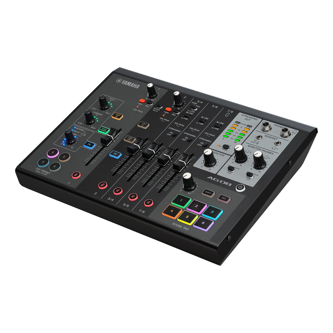 Yamaha AG08 - Live Streaming Mixer (Svart)