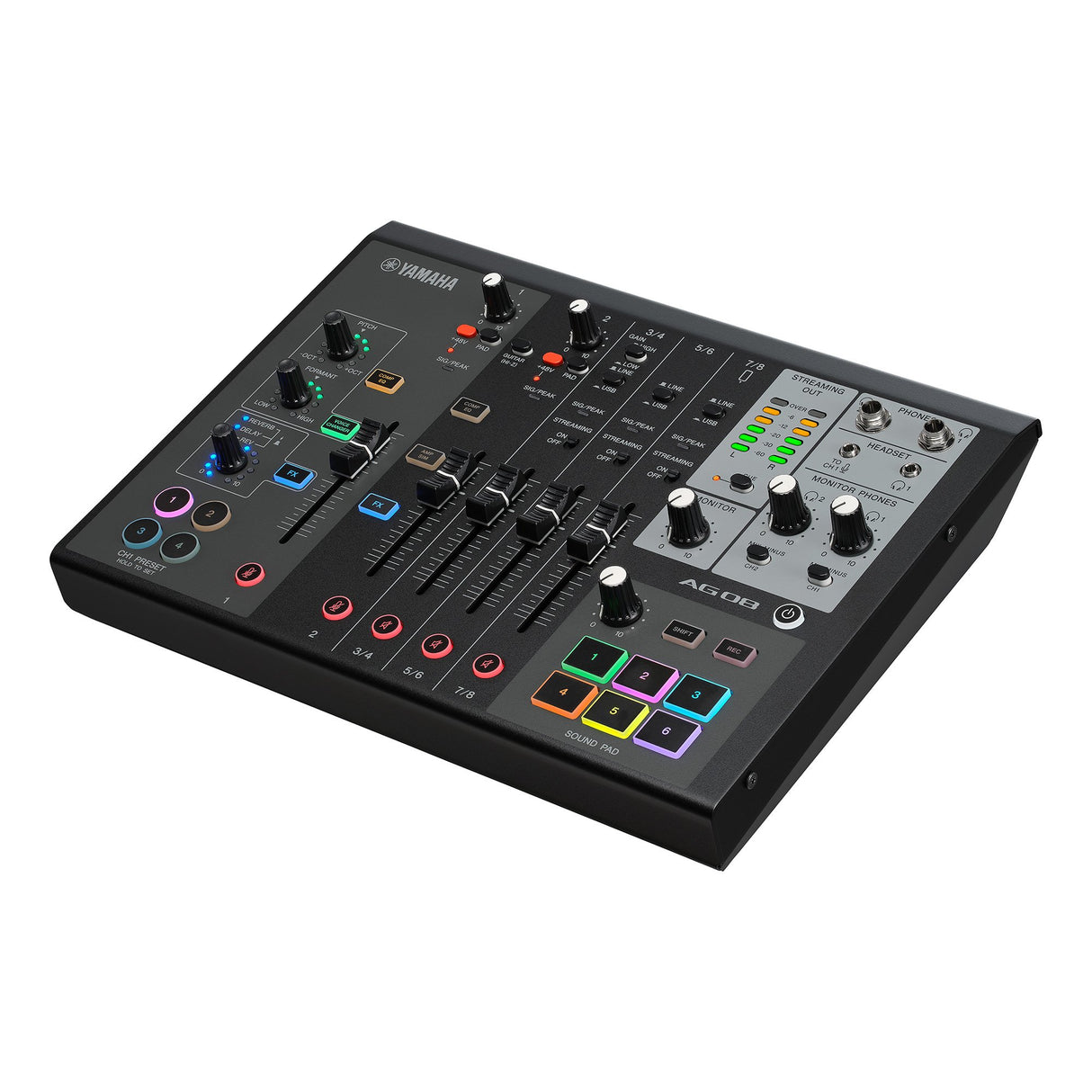 Yamaha AG08 - Live Streaming Mixer (Svart)